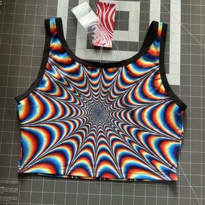 Psychedelic crop top